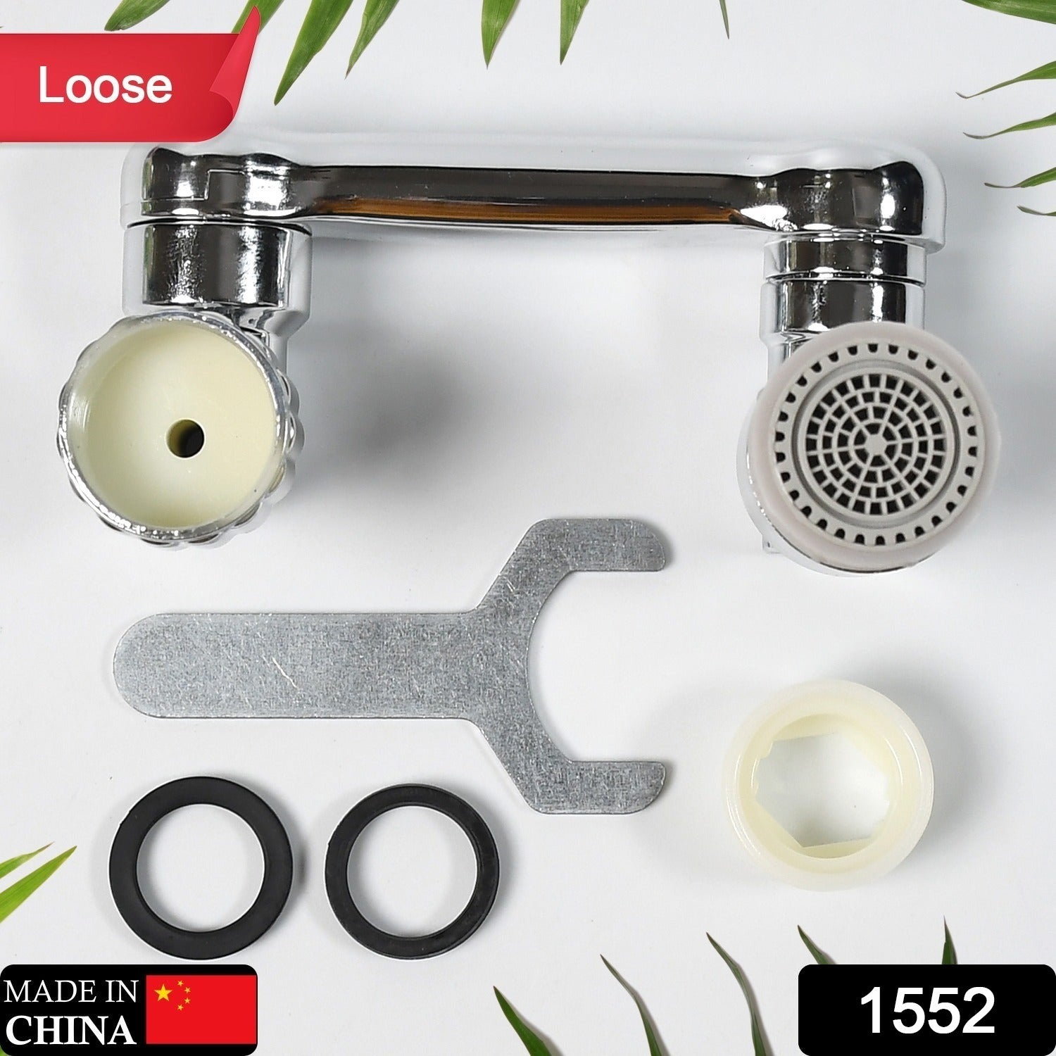 Splash Faucet Filter – 180° Rotating Sprayer, Double O-Ring, Movable Water-Saving Sink Aerator Extender (Loose) Splash Faucet Filter – 180° Rotating Sprayer, Double O-Ring, Movable Water-Saving Sink Aerator Extender (Loose)